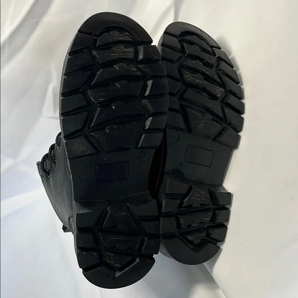 Black Lace Up Boots for Women - Picture 5 of 5